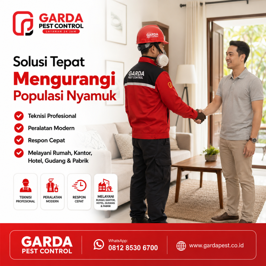 Jasa Pembasmi Nyamuk Semarang: Solusi Garda Pest Control untuk Lingkungan Bebas Gangguan
