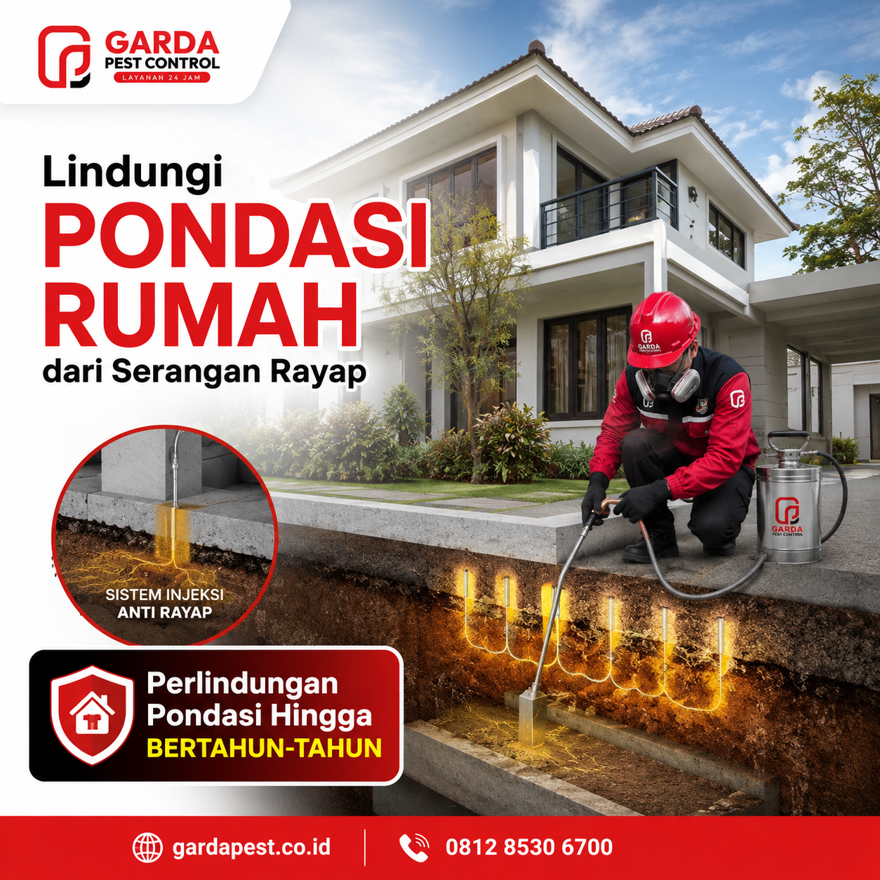 Pembasmi Rayap Gedung dan Perumahan Semarang: Solusi Garda Pest Control Atasi Serangan Rayap Berbahaya