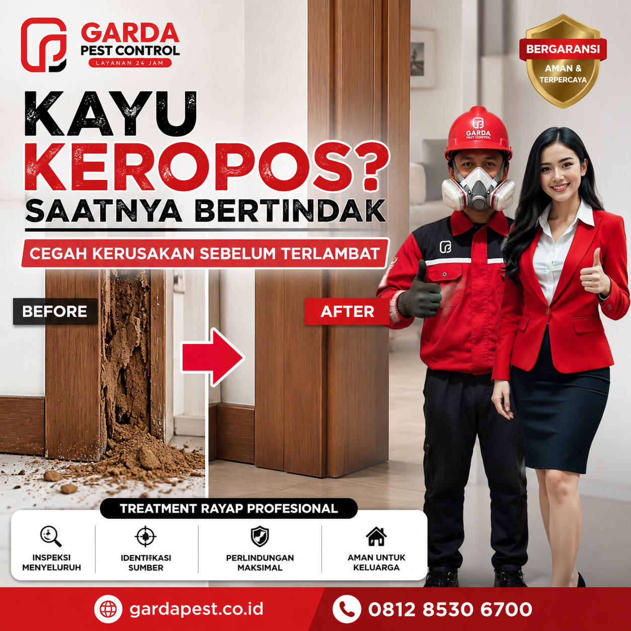 Garansi Pembasmi Rayap Semarang: Perlindungan Tepat untuk Properti Anda
