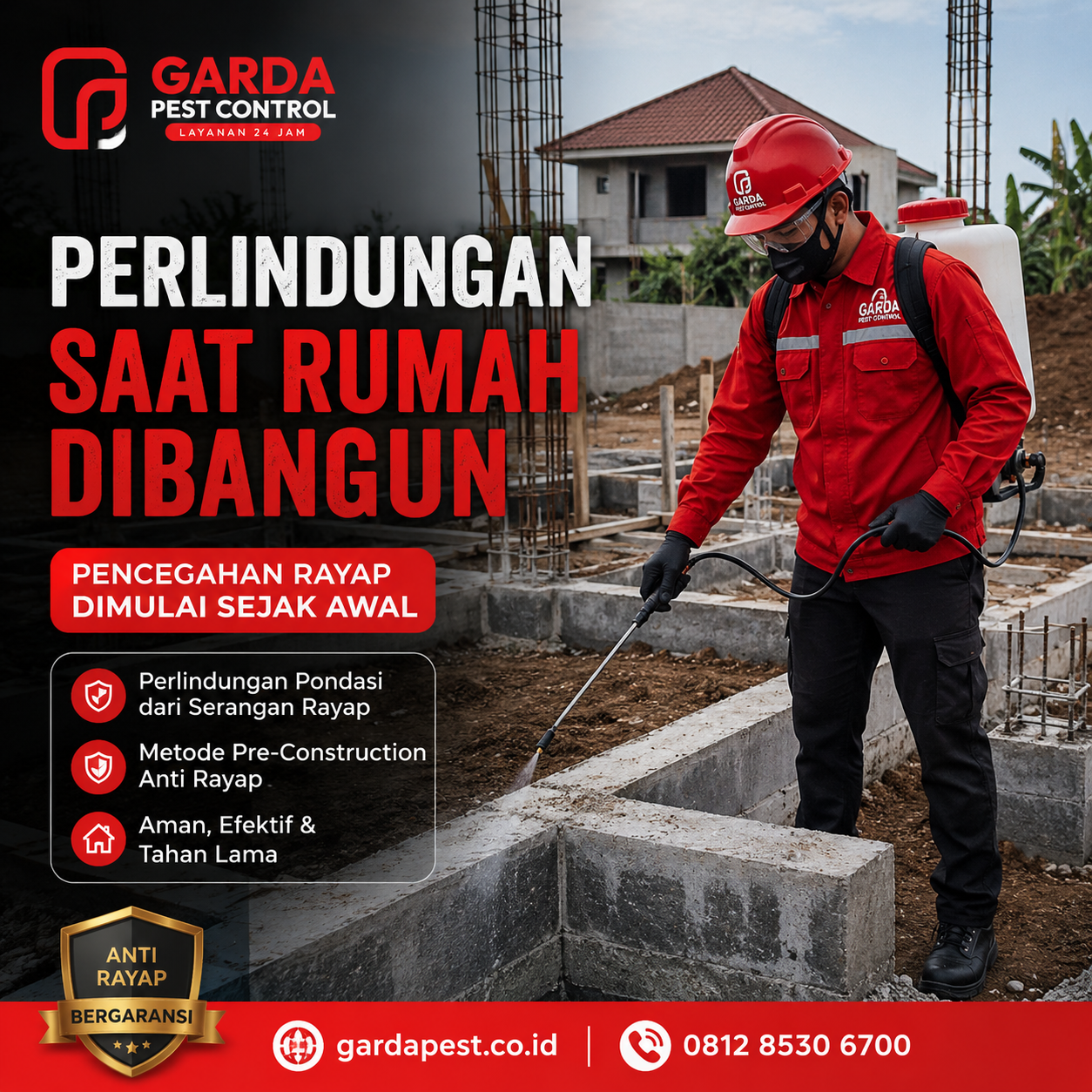 Jasa Anti Rayap Pra-Konstruksi Semarang: Perlindungan Bangunan Sejak Awal