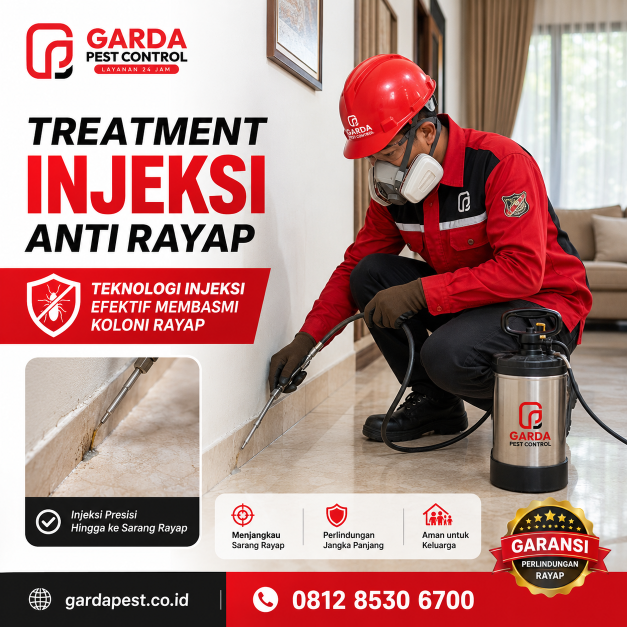 Pembasmi Rayap Gedung dan Perumahan Semarang: Solusi Garda Pest Control Atasi Serangan Rayap Berbahaya