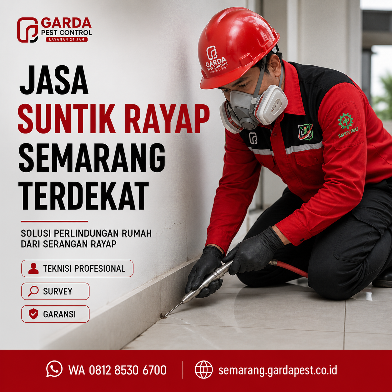 Rincian Biaya Suntik Rayap per Meter Semarang dan Estimasi Lengkap