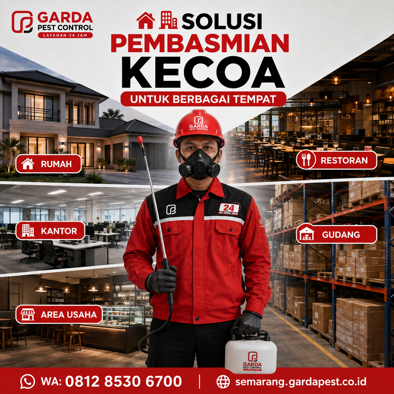 Jasa Pembasmi Kecoa Semarang Terpercaya