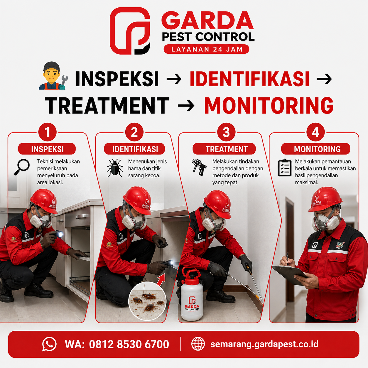 Jasa Pembasmi Kecoa Semarang Terpercaya
