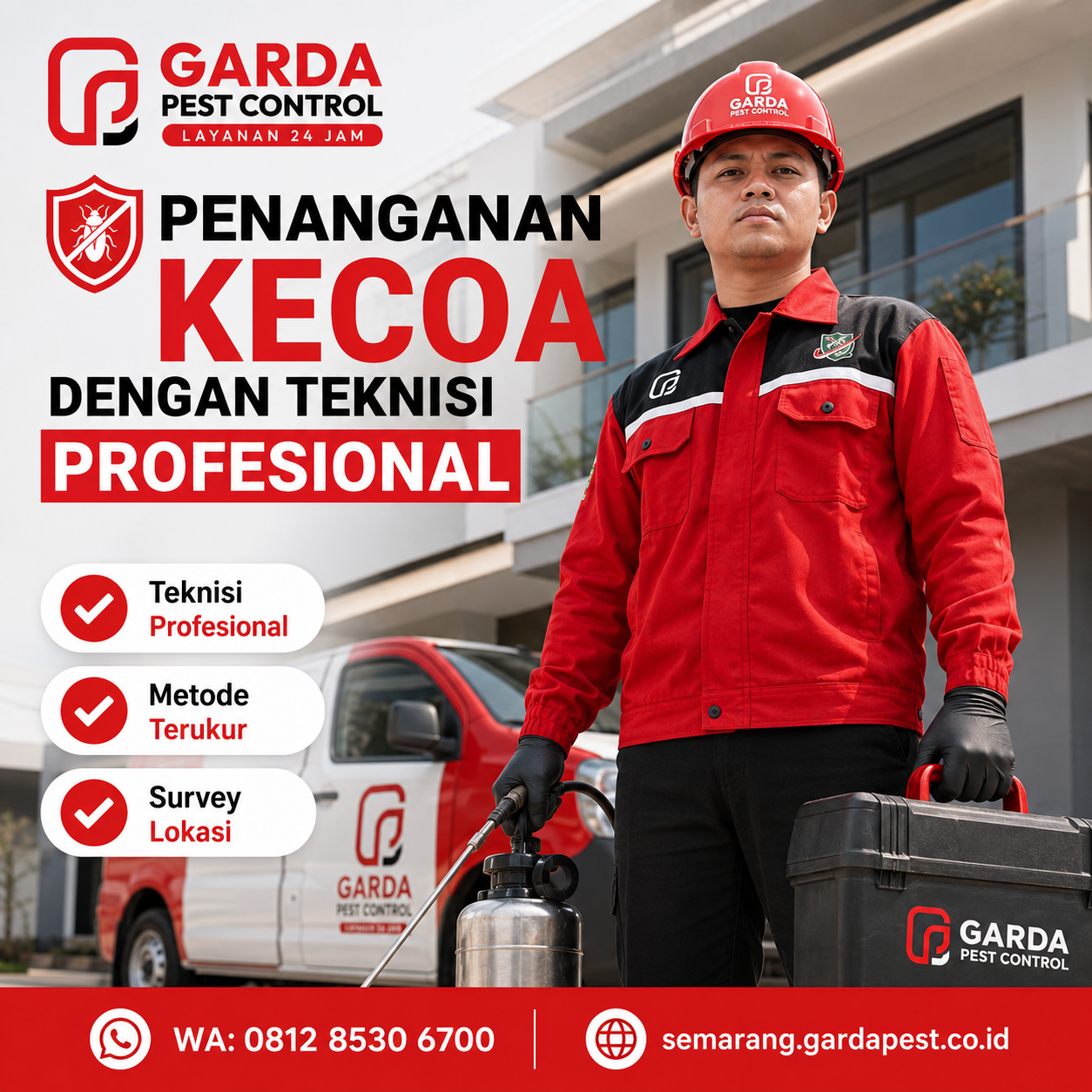 Jasa Pembasmi Kecoa di Semarang Berkualitas Premium